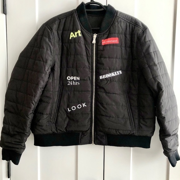 The Very Warm, Mason, Reversible, Bomber Jacket w/Artwork Lining, XL, New No Tag - Picture 3 of 16